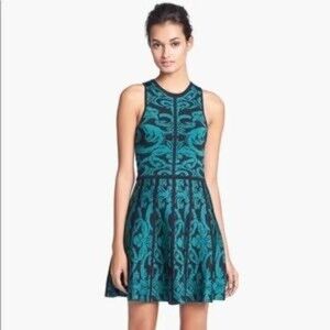 Parker "Kiley" Printed Fit and Flare Dress Size XS